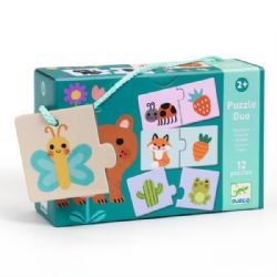 DJECO CASSE-TÊTE DUO 24 PIÈCES - COULEURS #DJ08273